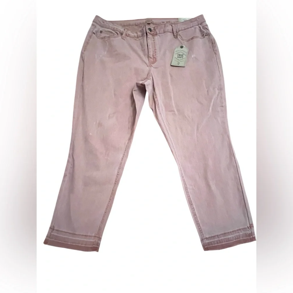 True Craft Pink Straight Leg Jeans